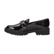 Czarne lakierowane loafersy damskie mokasyny POTOCKI 21069
