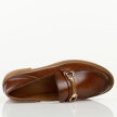 Brązowe skórzane mokasyny damskie Vinceza 18112