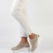 Złote skórzane sneakersy damskie S.BARSKI 97705