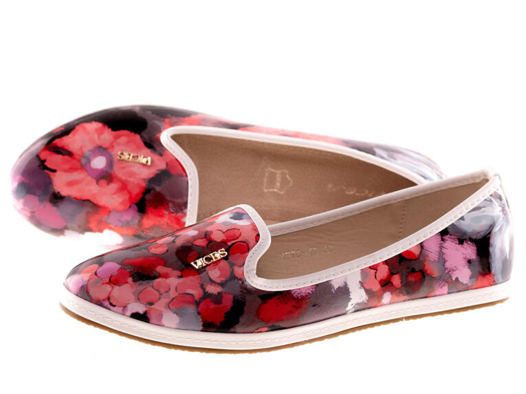 -50% Stylowe lordsy baleriny Vices X773 red