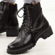 Czarne botki damskie, trapery Vinceza 58559
