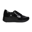 Czarne skórzane sneakersy, półbuty damskie na koturnie T.SOKOLSKI J22-70
