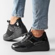 Sneakersy damskie S.BARSKI 21131 BK/BK SKÓRA