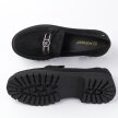 Czarne loafersy damskie, zamszowe mokasyny POTOCKI 21047