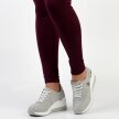 Szare skórzane sneakersy damskie S.BARSKI 22247