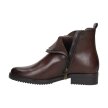 Brązowe botki damskie VINCEZA 10822 PU