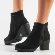 Czarne botki damskie FILIPPO DBT1636 OBCAS