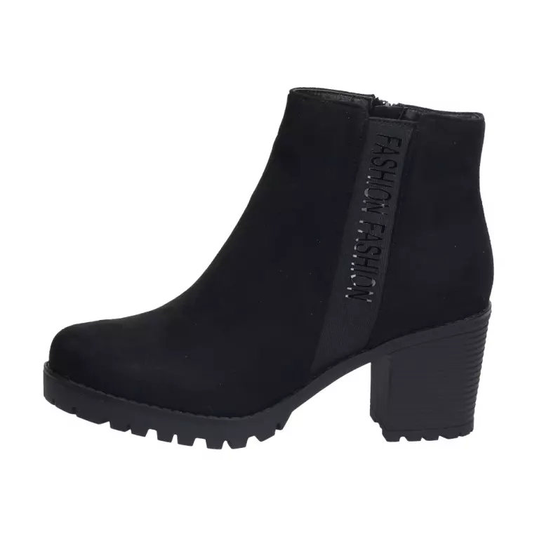 Czarne botki damskie FILIPPO DBT1636 OBCAS