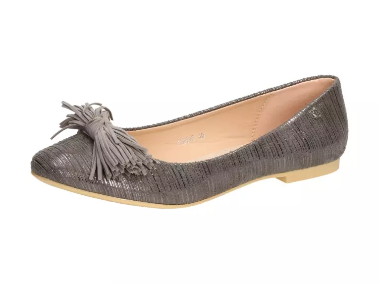 Szare baleriny, buty damskie Vices 1158-5
