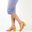 Żółte sandały damskie VINCEZA 17181 OBCAS