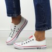 Białe tekstylne trampki damskie Big Star Kk274101