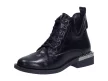 Czarne trapery, botki damskie NAVY DOT 60003