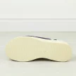 Granatowe skórzane sandały damskie na koturnie Filippo Ds6142/24