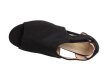 Czarne ażurowe sandały damskie na słupku SABATINA 7802
