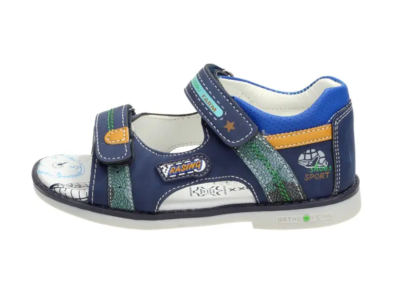 Granatowe sandałki, buty dziecięce Badoxx 556