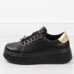 Czarne skórzane sneakersy damskie Vinceza 66700