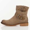 Beżowe zamszowe botki damskie Potocki 12739