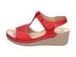 Czerwone sandały, buty damskie Sabatina 29828