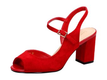 Czerwone sandały damskie SERGIO LEONE SK808 Z