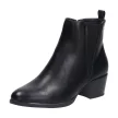 Czarne sztyblety, botki damskie na obcasie VINCEZA 10625 PU