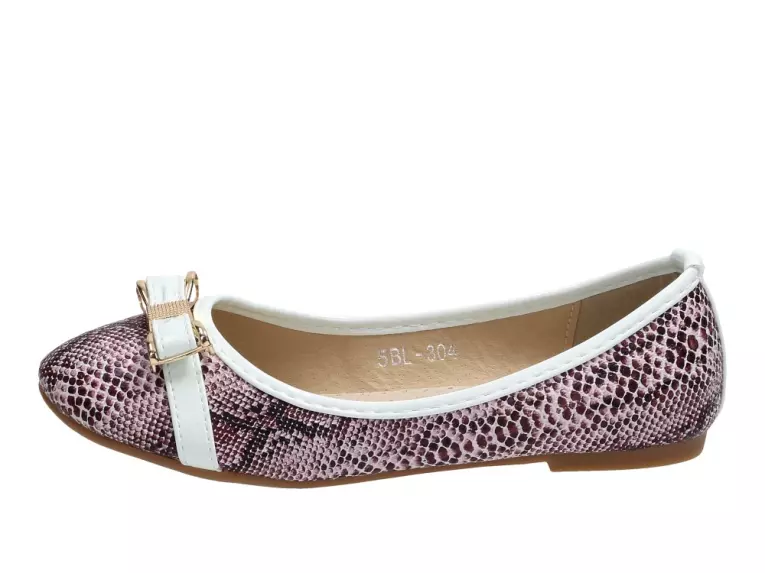 Czarne buty dziecięce balerinki Badoxx 304