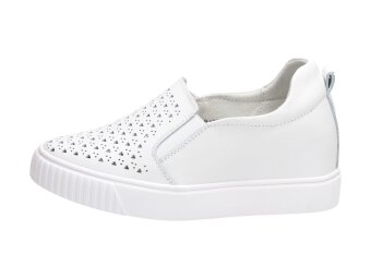 Białe sneakersy damskie FILIPPO DP1398 SKÓRA