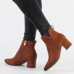 Zamszowe botki damskie VINCEZA 10626 CAMEL