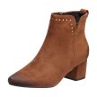 Zamszowe botki damskie VINCEZA 10626 CAMEL