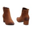 Zamszowe botki damskie VINCEZA 10626 CAMEL