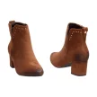 Zamszowe botki damskie VINCEZA 10626 CAMEL