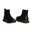 Czarne botki damskie, sneakersy na zimę VINCEZA 10789