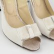 Beżowe skórzane POLSKIE sandały damskie na słupku SUZANA 1450KB