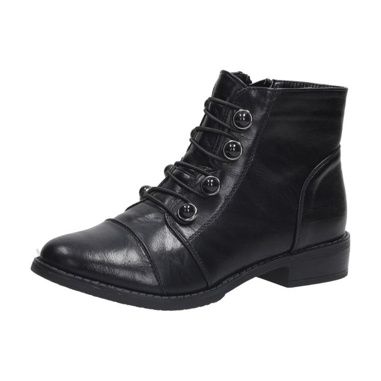 Czarne botki damskie JEZZI ASA62-50 PU
