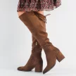 Kozaki damskie na obcasie VINCEZA 10623 KHAKI