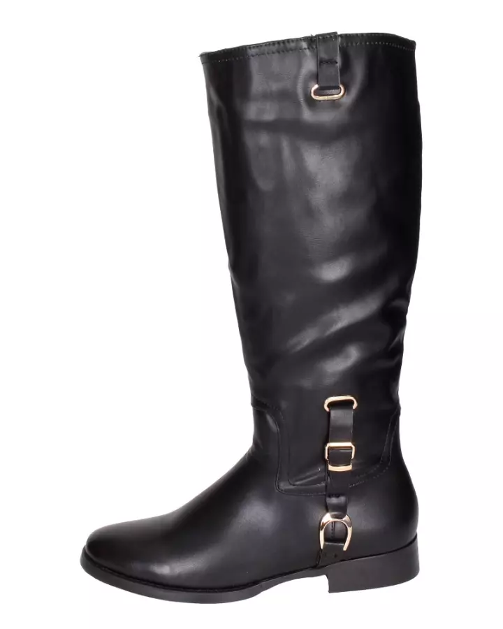 Czarne kozaki damskie Vices 727-1