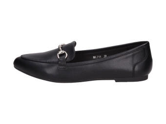 Czarne mokasyny damskie Sergio Leone Mk711 Pu