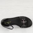 Czarne płaskie sandały damskie z zakrytą piętą Potocki 21322