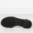 Czarne płaskie sandały damskie z zakrytą piętą Potocki 21322
