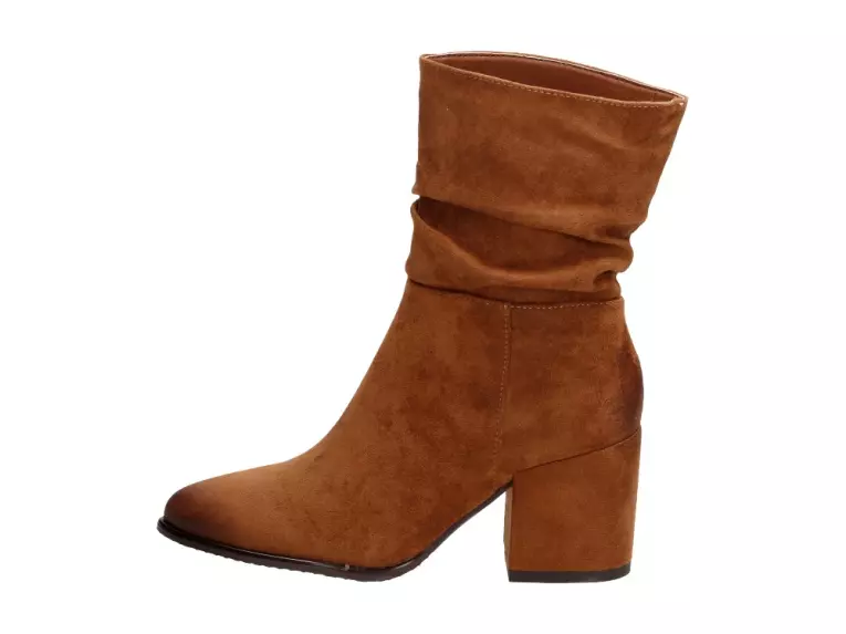 Botki damskie na obcasie Vinceza 10556 Camel