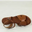 Brązowe skórzane sandały damskie Potocki 64302
