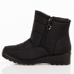 Czarne ciepłe botki damskie na koturnie Vinceza 86240