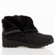 Czarne ciepłe botki damskie na koturnie Vinceza 86240