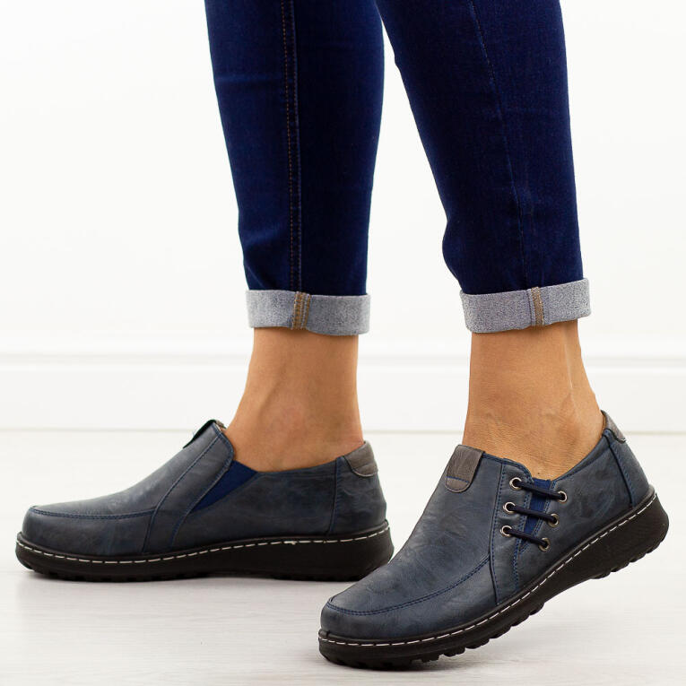 Granatowe półbuty damskie Potocki 90353