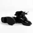 Czarne sznurowane botki damskie FILIPPO DBT3008/21 LAKIER