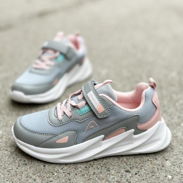 Szare sportowe buty dziecięce AMERICAN CLUB AA22/22