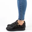 Czarne sportowe buty damskie AMERICAN CLUB RH28/22