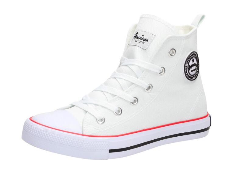 Białe trampki dziecięce American 9120k Wt/rd