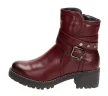Bordowe botki, buty damskie Sabatina Dm17-12