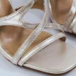 Złote sandały damskie na szpice VINCEZA 20212