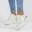 Białe skórzane sneakersy damskie FILIPPO DP3550/22